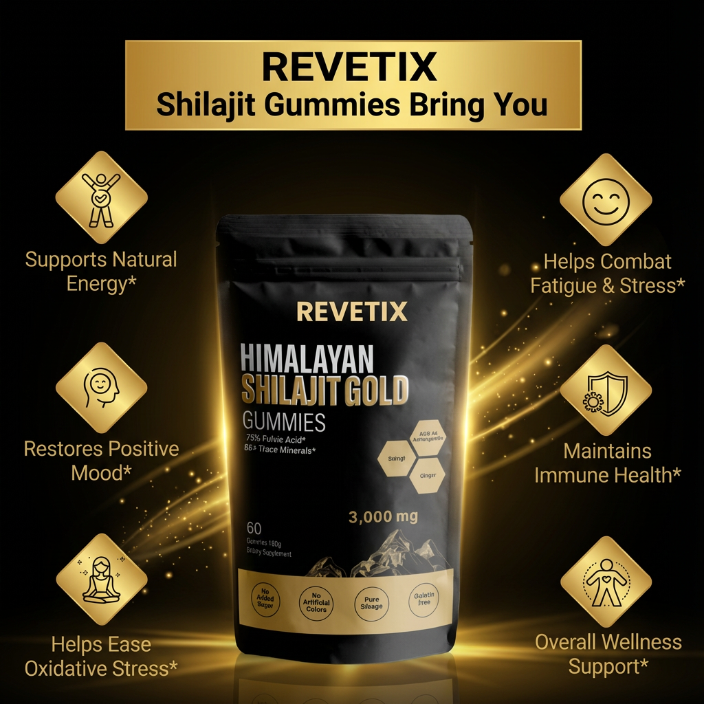 REVETIX Himalayan Shilajit & Ashwagandha Mineral...


