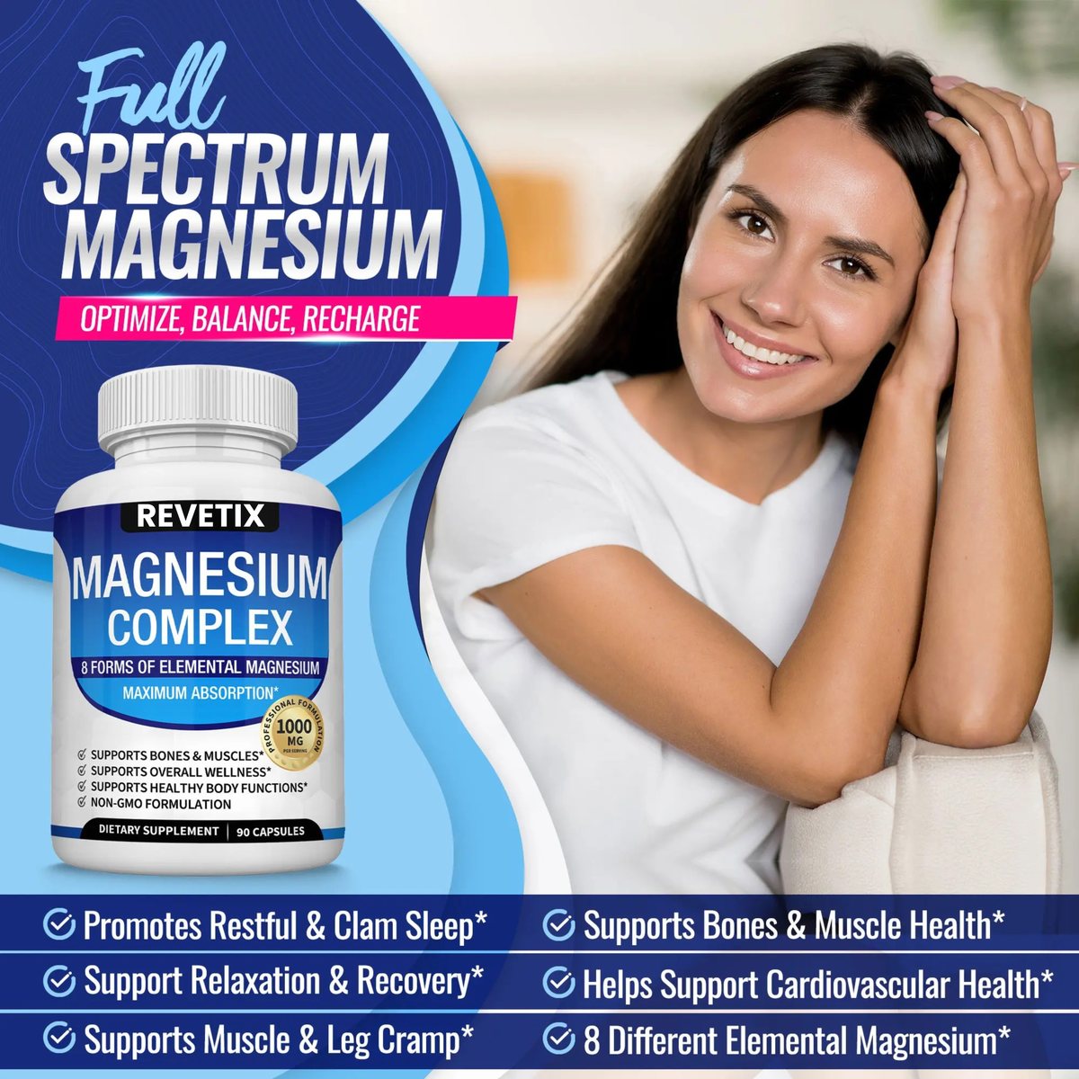 magnesium complex supplement product packaging