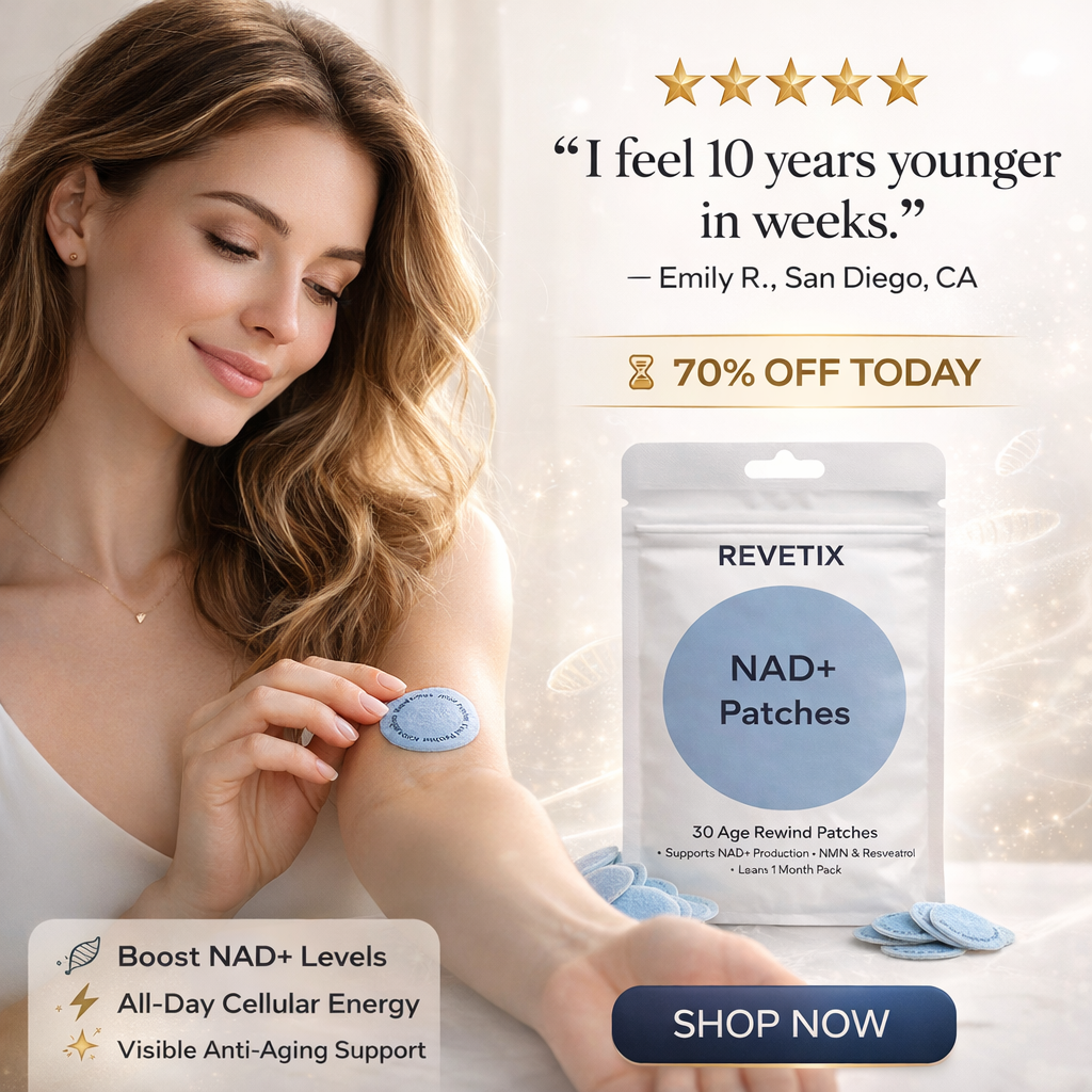 nad patches skin application close up