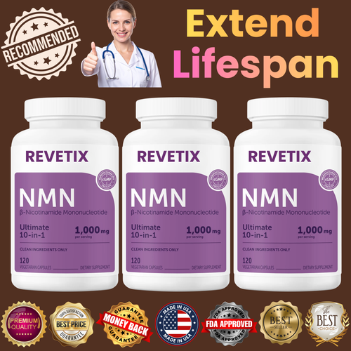 nmn complex bottle Revetix supplement