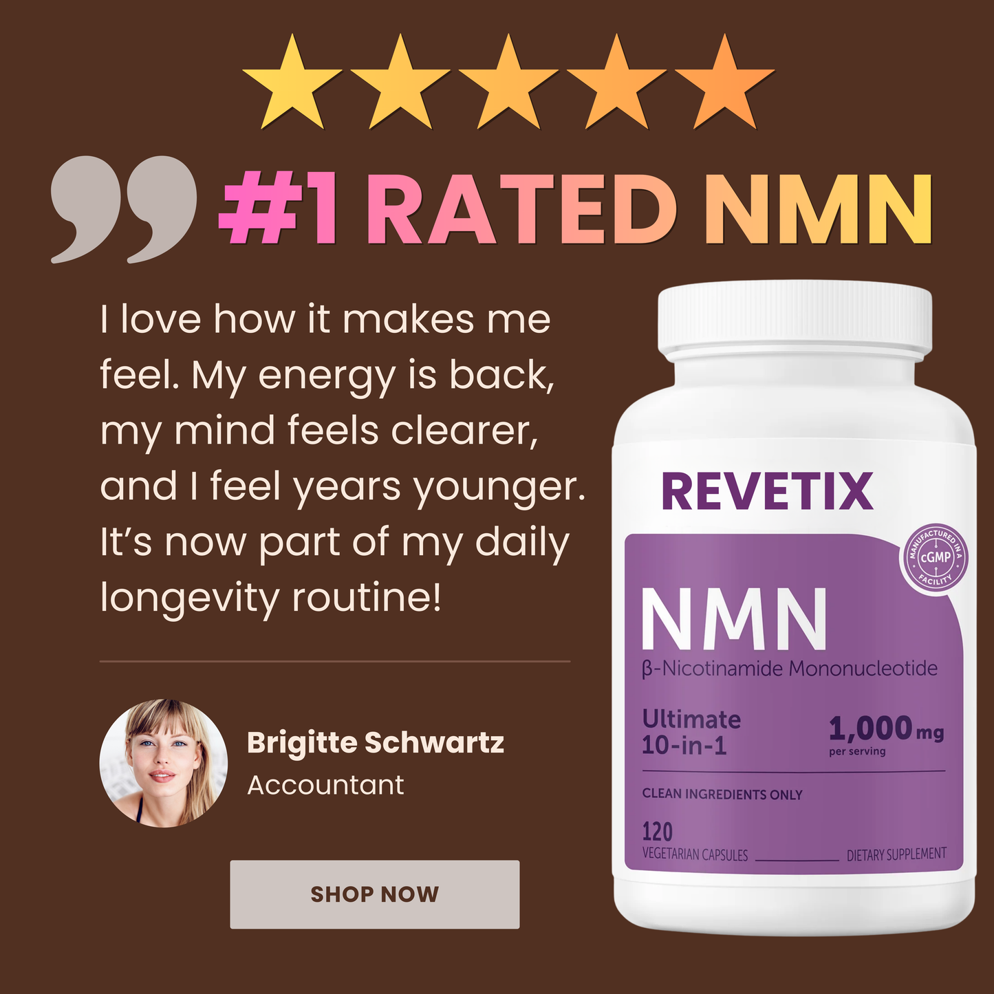 nmn complex supplement packaging close up